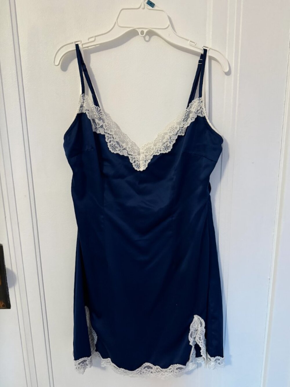 Lovers and Friends blue silk dress size M